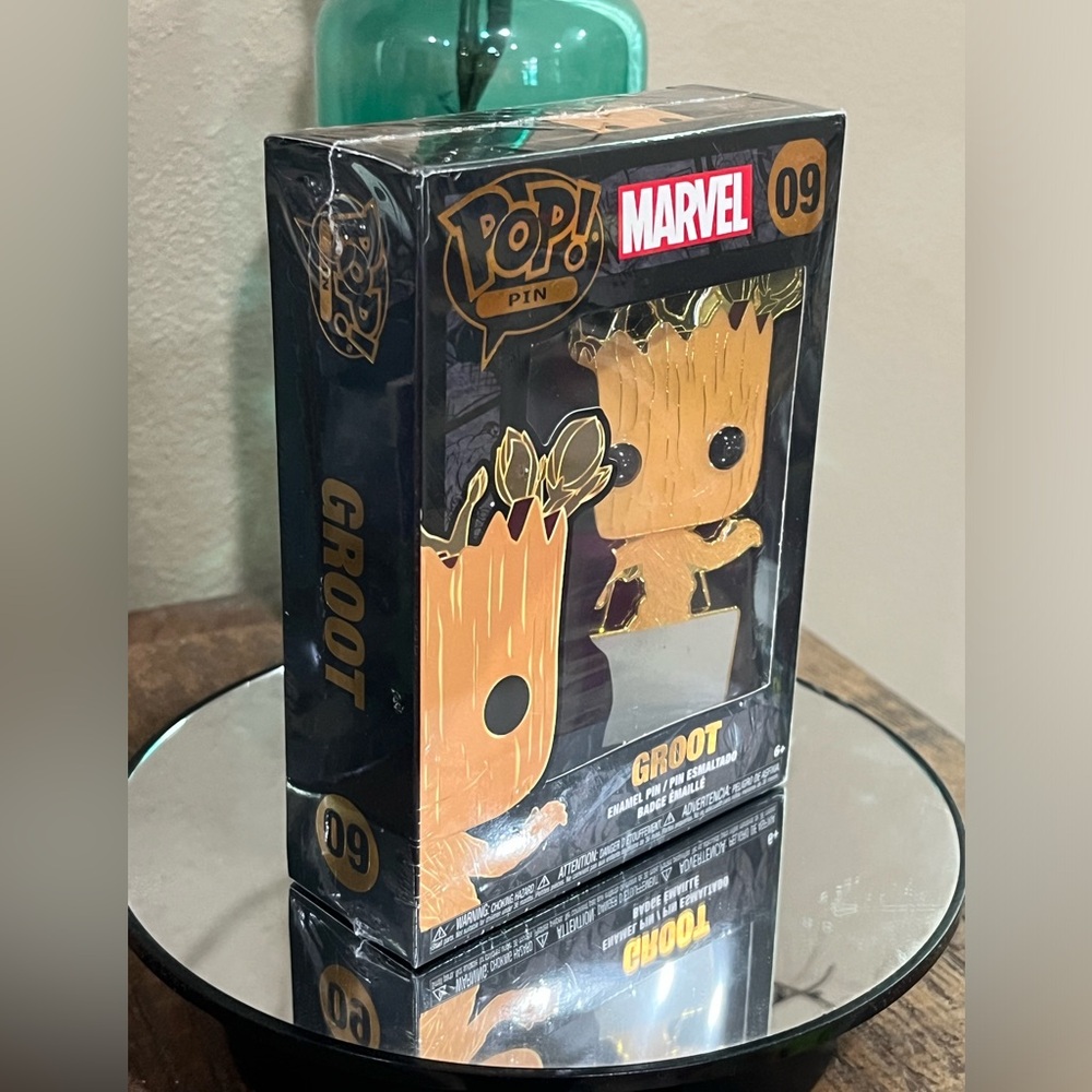 Marvel Funko Pop! Enamel Pin of Groot, new in box! - Picture 4 of 4